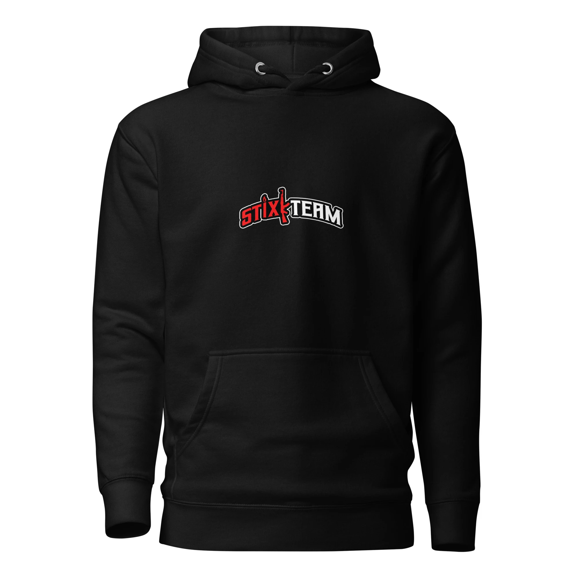 Printful mockup of StixkTeam Hoodie